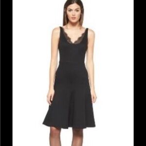 Altuzarra For Target Sexy Black Lace-Trim Fit & Flare Dress NWT